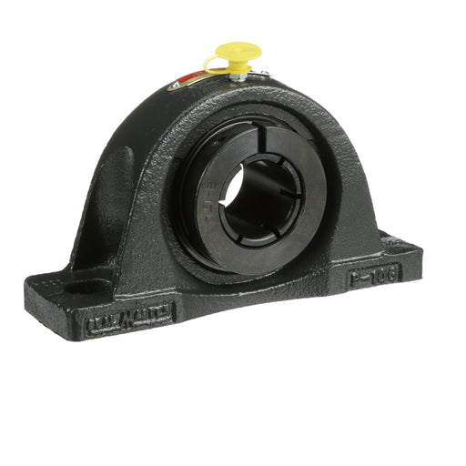 Sealmaster NPL-20T Mounted Ball Bearings, Black Oxide Bearing, Pillow Block Bearings, 1-1/4" Diameter, Cast Iron Housing, Concentric Locking, Felt Labyrinth Seal, Wide Inner Race