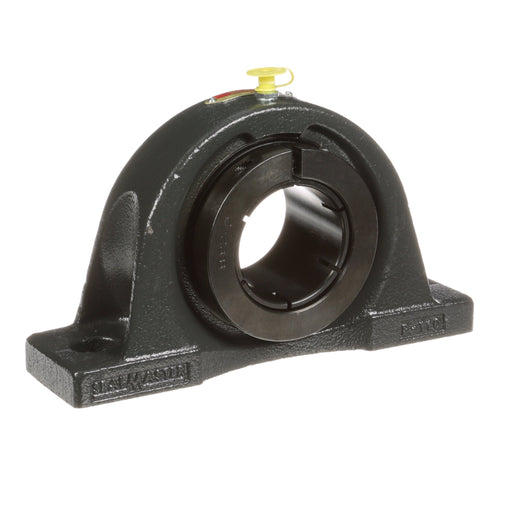 Sealmaster NPL-35T Mounted Ball Bearings, Black Oxide Bearing, Pillow Block Bearings, 2-3/16" Diameter, Cast Iron Housing, Concentric Locking, Felt Labyrinth Seal, Wide Inner Race