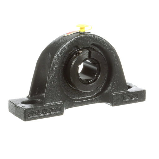 Sealmaster SP-20T Mounted Ball Bearings, Black Oxide Bearing, Pillow Block Bearings, 1-1/4" Diameter, Cast Iron Housing, Concentric Locking, Felt Labyrinth Seal, Wide Inner Race