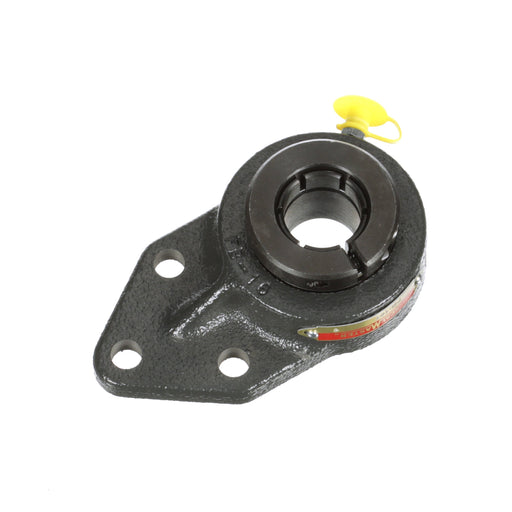 Sealmaster FB-16T HT Mounted Ball Bearings, Black Oxide Bearing, 3 Bolt Flange Bracket Bearings, 1" Diameter, Cast Iron Housing, Concentric Locking, Nomex Seal, High Temperature Seal, High Temperature Grease, Wide Inner Race