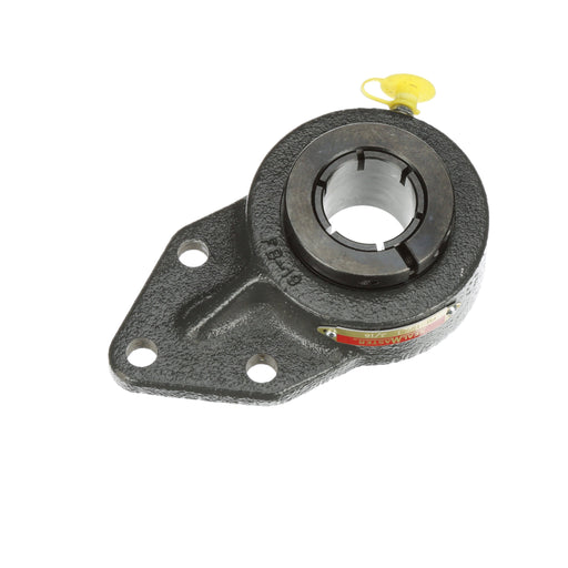 Sealmaster FB-19T Mounted Ball Bearings, Black Oxide Bearing, 3 Bolt Flange Bracket Bearings, 1-3/16" Diameter, Cast Iron Housing, Concentric Locking, Felt Labyrinth Seal, Wide Inner Race