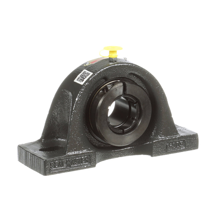 Sealmaster MP-20T Mounted Ball Bearings, Black Oxide Bearing, Pillow Block Bearings, 1-1/4" Diameter, Cast Iron Housing, Concentric Locking, Felt Labyrinth Seal, Wide Inner Race