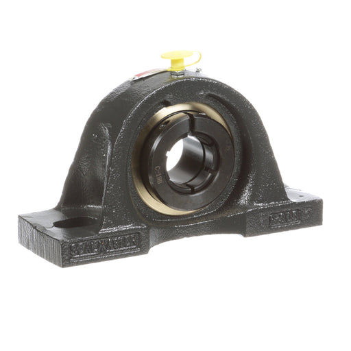 Sealmaster EMP-19T Mounted Ball Bearings, Black Oxide Bearing, Pillow Block Bearings, 1-3/16" Diameter, Cast Iron Housing, Concentric Locking, Felt Labyrinth Seal, Wide Inner Race