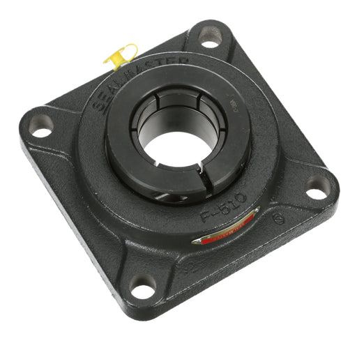 Sealmaster MSF-32T HTC Mounted Ball Bearings, Black Oxide Bearing, 4 Bolt Flange Bearings, 2" Diameter, Cast Iron Housing, Concentric Locking, Contact Seal, High Temperature Seal, High Temperature Grease, Wide Inner Race