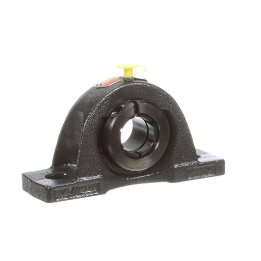 Sealmaster NP-19TC Mounted Ball Bearings, Black Oxide Bearing, Pillow Block Bearings, 1-3/16" Diameter, Cast Iron Housing, Concentric Locking, Contact Seal, Wide Inner Race