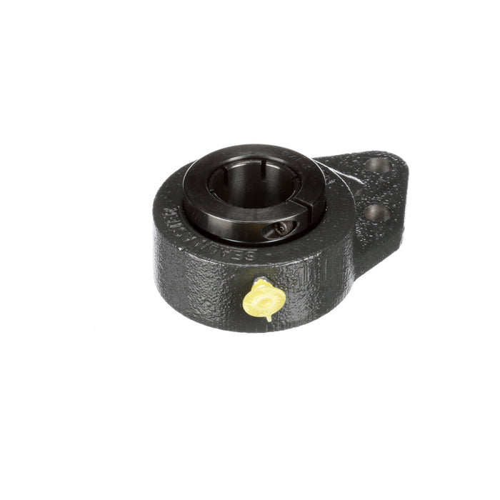 Sealmaster FB-204TMC Mounted Ball Bearings, Black Oxide Bearing, 3 Bolt Flange Bracket Bearings, 20mm Diameter, Cast Iron Housing, Concentric Locking, Contact Seal, Wide Inner Race