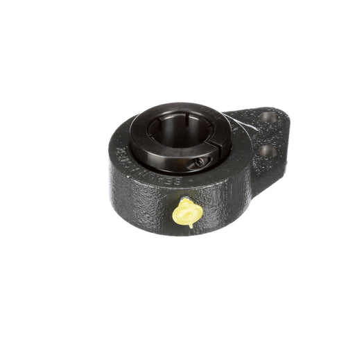 Sealmaster FB-207TMC Mounted Ball Bearings, Black Oxide Bearing, 3 Bolt Flange Bracket Bearings, 35mm Diameter, Cast Iron Housing, Concentric Locking, Contact Seal, Wide Inner Race