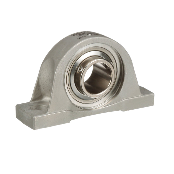 Sealmaster CRPS-PN39 RMW Mounted Ball Bearings, Phosphorous Nickel Coated Bearing, Pillow Block Bearings, 2-7/16" Diameter, Stainless Steel Housing, Set Screw Locking, High Performance Seal (HPS), Reduced Maintenance - Lubed for Life, Wide Inner Race