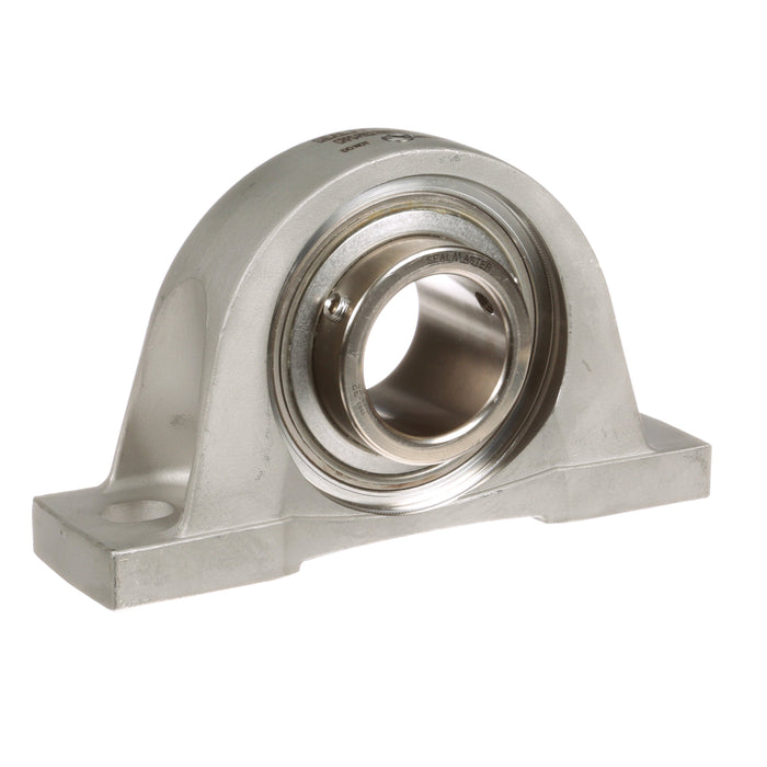 Sealmaster CRPS-PN32 RMW Mounted Ball Bearings, Phosphorous Nickel Coated Bearing, Pillow Block Bearings, 2" Diameter, Stainless Steel Housing, Set Screw Locking, High Performance Seal (HPS), Reduced Maintenance - Lubed for Life, Wide Inner Race