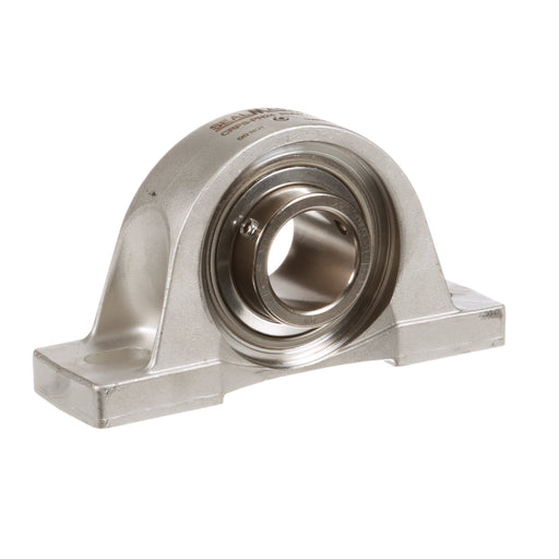 Sealmaster CRPS-PN24 RMW Mounted Ball Bearings, Phosphorous Nickel Coated Bearing, Pillow Block Bearings, 1-1/2" Diameter, Stainless Steel Housing, Set Screw Locking, High Performance Seal (HPS), Reduced Maintenance - Lubed for Life, Wide Inner Race