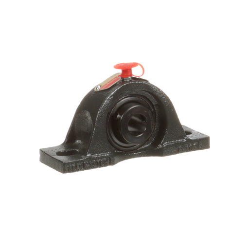 Sealmaster NPL-10 DBB Mounted Ball Bearings, Black Oxide Bearing, Pillow Block Bearings, 5/8" Diameter, Cast Iron Housing, Set Screw Locking, High Temperature, Wide Inner Race