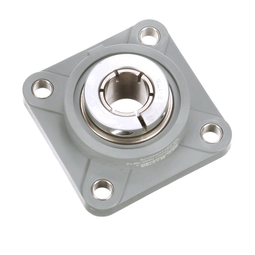 Sealmaster CRFC-PN20T RMW Mounted Ball Bearings, Phosphorous Nickel Coated Bearing, 4 Bolt Flange Bearings, 1-1/4" Diameter, Thermoplastic Housing,  Concentric Locking, High Performance Seal (HPS), Reduced Maintenance - Lubed for Life, Wide Inner Race