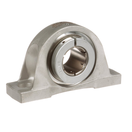 Sealmaster CRPS-PN27T RMW Mounted Ball Bearings, Phosphorous Nickel Coated Bearing, Pillow Block Bearings, 1-11/16" Diameter, Stainless Steel Housing, Concentric Locking, High Performance Seal (HPS), Reduced Maintenance - Lubed for Life, Wide Inner Race