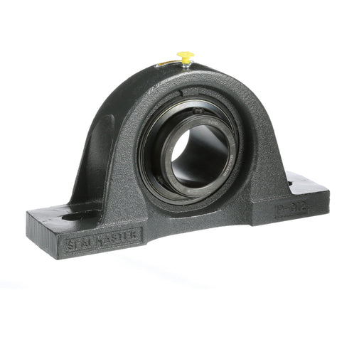 Sealmaster MPD-43 DRT Mounted Ball Bearings, Black Oxide Bearing, Pillow Block Bearings, 2-11/16" Diameter, Cast Iron Housing, Double Set Screw Locking, Triple Lip Seal, High Contamination, Wide Inner Race