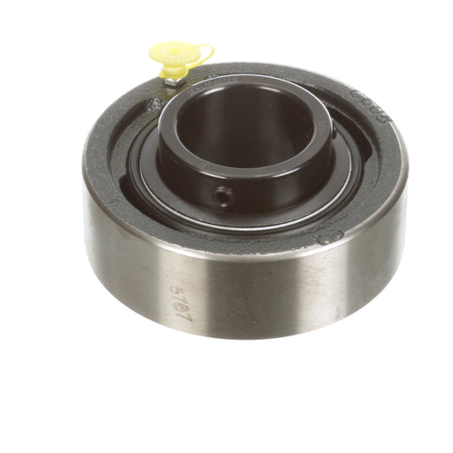 Sealmaster SC-209 Mounted Ball Bearings, Black Oxide Bearing, Cylindrical Cartridge Bearing, 45mm Diameter, Cast Iron Housing, Set Screw Locking, Felt Labyrinth Seal, Wide Inner Race