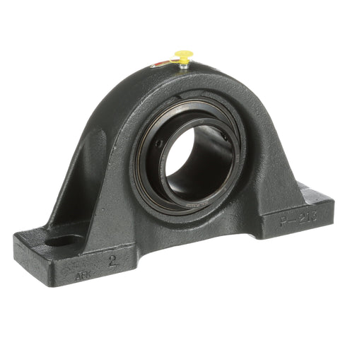 Sealmaster SP-210 HT Mounted Ball Bearings, Black Oxide Bearing, Pillow Block Bearings, 50mm Diameter, Cast Iron Housing, Set Screw Locking, Nomex Seal, High Temperature Seal, High Temperature Grease, Wide Inner Race