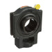 Sealmaster ST-209 Mounted Ball Bearings, Black Oxide Bearing, Take Up Bearings, 45mm Diameter, Cast Iron Housing, Set Screw Locking, Felt Labyrinth Seal, Wide Inner Race