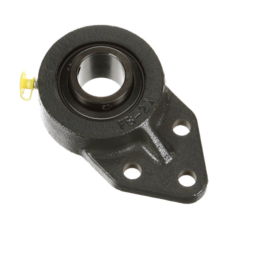 Sealmaster FB-207 Mounted Ball Bearings, Black Oxide Bearing, 3 Bolt Flange Bracket Bearings, 35mm Diameter, Cast Iron Housing, Set Screw Locking, Felt Labyrinth Seal, Wide Inner Race