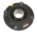 Sealmaster MFC-314 Mounted Ball Bearings, Black Oxide Bearing, 4 Bolt Piloted Flange Bearings, 70mm Diameter, Cast Iron Housing, Set Screw Locking, Felt Labyrinth Seal, Wide Inner Race