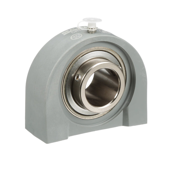 Sealmaster CRTBC-PN23 Mounted Ball Bearings, Phosphorous Nickel Coated Bearing, Tapped Base Pillow Block Bearings, 1-7/16" Diameter, Thermoplastic Housing,  Set Screw Locking, High Performance Seal (HPS), Wide Inner Race