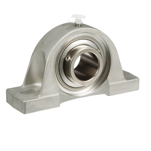 Sealmaster CRPS-PN204 Mounted Ball Bearings, Phosphorous Nickel Coated Bearing, Pillow Block Bearings, 20mm Diameter, Stainless Steel Housing, Set Screw Locking, High Performance Seal (HPS), Wide Inner Race