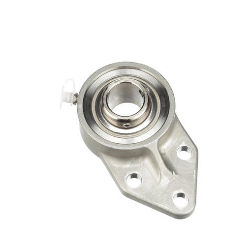 Sealmaster CRFBS-PN205 Mounted Ball Bearings, Phosphorous Nickel Coated Bearing, 3 Bolt Flange Bracket Bearings, 25mm Diameter, Stainless Steel Housing, Set Screw Locking, High Performance Seal (HPS), Wide Inner Race