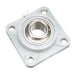 Sealmaster CRFC-PN23 RMW Mounted Ball Bearings, Phosphorous Nickel Coated Bearing, 4 Bolt Flange Bearings, 1-7/16" Diameter, Thermoplastic Housing,  Set Screw Locking, High Performance Seal (HPS), Reduced Maintenance - Lubed for Life, Wide Inner Race