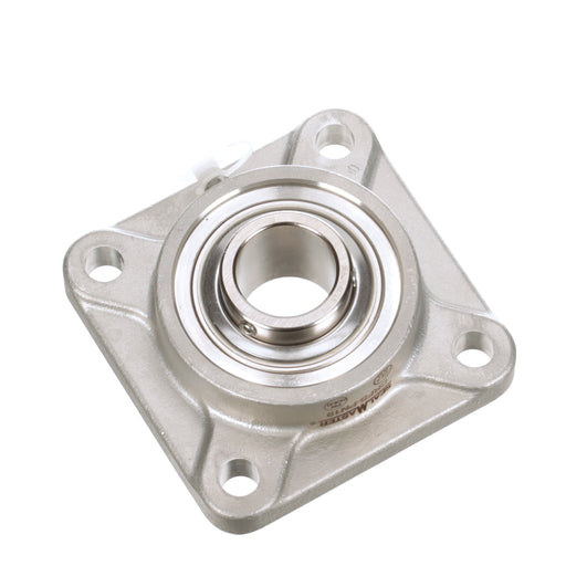 Sealmaster CRFS-PN19 Mounted Ball Bearings, Phosphorous Nickel Coated Bearing, 4 Bolt Flange Bearings, 1-3/16" Diameter, Stainless Steel Housing, Set Screw Locking, High Performance Seal (HPS), Wide Inner Race