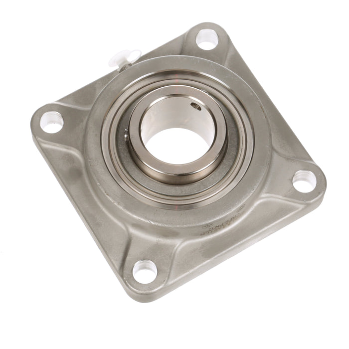 Sealmaster CRFS-PN32 Mounted Ball Bearings, Phosphorous Nickel Coated Bearing, 4 Bolt Flange Bearings, 2" Diameter, Stainless Steel Housing, Set Screw Locking, High Performance Seal (HPS), Wide Inner Race