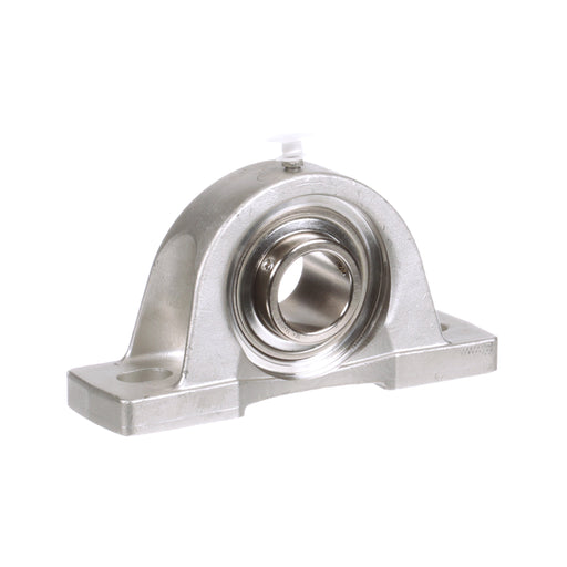 Sealmaster CRPS-PN19 Mounted Ball Bearings, Phosphorous Nickel Coated Bearing, Pillow Block Bearings, 1-3/16" Diameter, Stainless Steel Housing, Set Screw Locking, High Performance Seal (HPS), Wide Inner Race