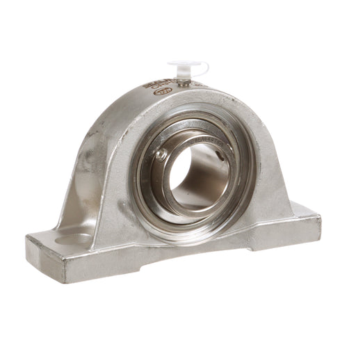 Sealmaster CRPS-PN23 Mounted Ball Bearings, Phosphorous Nickel Coated Bearing, Pillow Block Bearings, 1-7/16" Diameter, Stainless Steel Housing, Set Screw Locking, High Performance Seal (HPS), Wide Inner Race