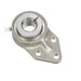 Sealmaster CRFBS-PN16T Mounted Ball Bearings, Phosphorous Nickel Coated Bearing, 3 Bolt Flange Bracket Bearings, 1" Diameter, Stainless Steel Housing, Concentric Locking, High Performance Seal (HPS), Wide Inner Race