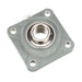 Sealmaster CRFC-PN22 Mounted Ball Bearings, Phosphorous Nickel Coated Bearing, 4 Bolt Flange Bearings, 1-3/8" Diameter, Thermoplastic Housing,  Set Screw Locking, High Performance Seal (HPS), Wide Inner Race
