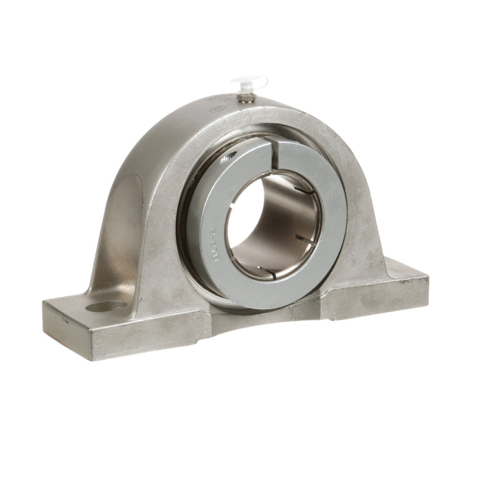 Sealmaster CRPS-PN39T Mounted Ball Bearings, Phosphorous Nickel Coated Bearing, Pillow Block Bearings, 2-7/16" Diameter, Stainless Steel Housing, Concentric Locking, High Performance Seal (HPS), Wide Inner Race