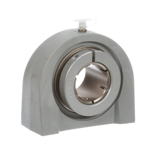 Sealmaster CRTBC-PN23T Mounted Ball Bearings, Phosphorous Nickel Coated Bearing, Tapped Base Pillow Block Bearings, 1-7/16" Diameter, Thermoplastic Housing,  Concentric Locking, High Performance Seal (HPS), Wide Inner Race