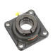 Sealmaster SF-32RT RM Mounted Ball Bearings, Black Oxide Bearing, 4 Bolt Flange Bearings, 2" Diameter, Cast Iron Housing, Concentric Locking, Felt Labyrinth Seal, Reduced Maintenance - Lubed for Life, Wide Inner Race