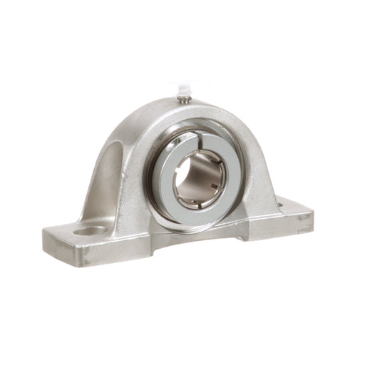 Sealmaster CRPS-PN19T Mounted Ball Bearings, Phosphorous Nickel Coated Bearing, Pillow Block Bearings, 1-3/16" Diameter, Stainless Steel Housing, Concentric Locking, High Performance Seal (HPS), Wide Inner Race