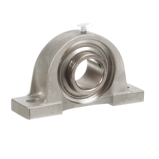 Sealmaster CRPS-PN28 Mounted Ball Bearings, Phosphorous Nickel Coated Bearing, Pillow Block Bearings, 1-3/4" Diameter, Stainless Steel Housing, Set Screw Locking, High Performance Seal (HPS), Wide Inner Race