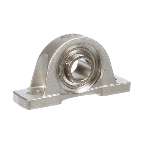 Sealmaster CRPS-PN19 RMW Mounted Ball Bearings, Phosphorous Nickel Coated Bearing, Pillow Block Bearings, 1-3/16" Diameter, Stainless Steel Housing, Set Screw Locking, High Performance Seal (HPS), Reduced Maintenance - Lubed for Life, Wide Inner Race