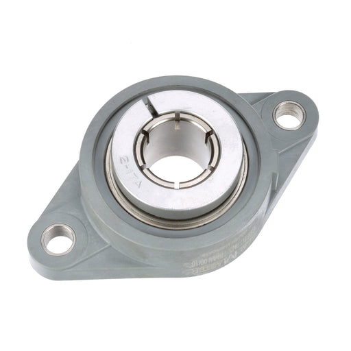 Sealmaster CRFTC-PN20T RMW Mounted Ball Bearings, Phosphorous Nickel Coated Bearing, 2 Bolt Flange Bearings, 1-1/4" Diameter, Thermoplastic Housing,  Concentric Locking, High Performance Seal (HPS), Reduced Maintenance - Lubed for Life, Wide Inner Race