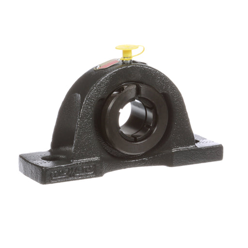 Sealmaster NP-19T CXU Mounted Ball Bearings, Black Oxide Bearing, Pillow Block Bearings, 1-3/16" Diameter, Cast Iron Housing, Concentric Locking, Felt Labyrinth Seal, Air Handling Housing Fit, Wide Inner Race