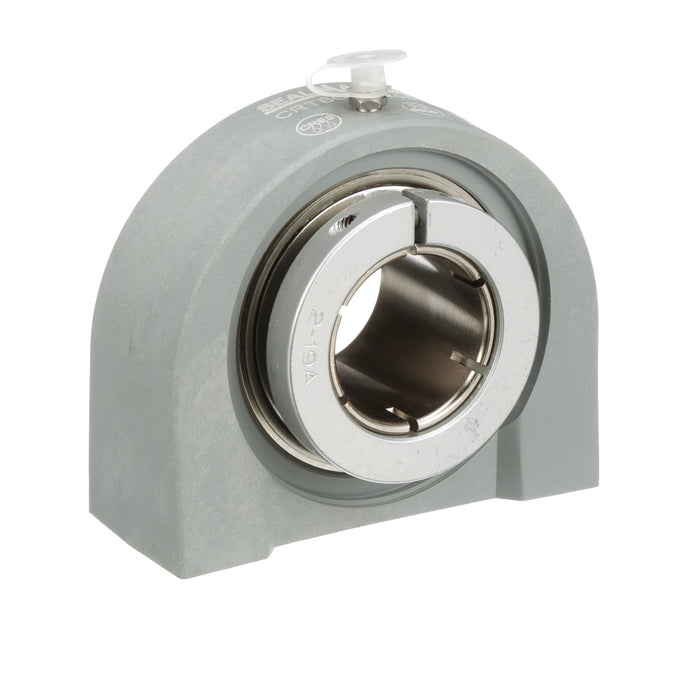 Sealmaster CRTBC-PN20T Mounted Ball Bearings, Phosphorous Nickel Coated Bearing, Tapped Base Pillow Block Bearings, 1-1/4" Diameter, Thermoplastic Housing,  Concentric Locking, High Performance Seal (HPS), Wide Inner Race