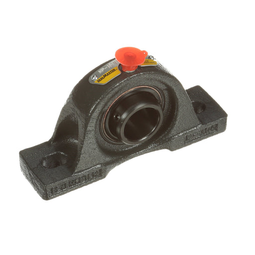 Sealmaster NP-16 HT Mounted Ball Bearings, Black Oxide Bearing, Pillow Block Bearings, 1" Diameter, Cast Iron Housing, Set Screw Locking, Nomex Seal, High Temperature Seal, High Temperature Grease, Wide Inner Race