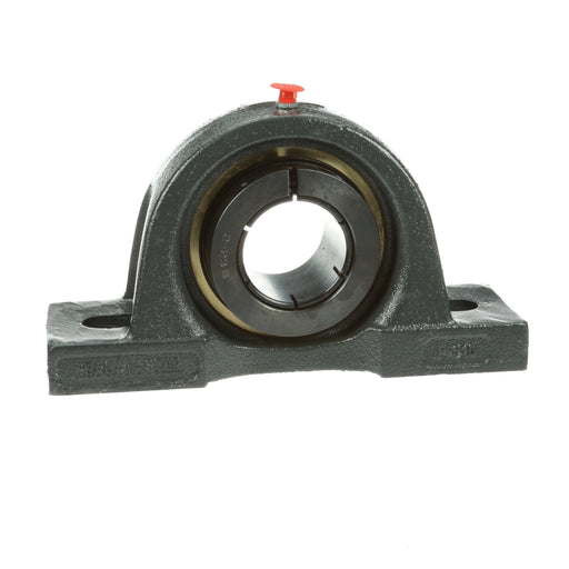 Sealmaster EMP-35T HTA Mounted Ball Bearings, Black Oxide Bearing, Pillow Block Bearings, 2-3/16" Diameter, Cast Iron Housing, Concentric Locking, Nomex Seal, High Temperature,  Air Handling Housing Fit, Wide Inner Race