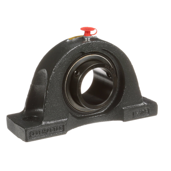 Sealmaster NP-31 HI Mounted Ball Bearings, Black Oxide Bearing, Pillow Block Bearings, 1-15/16" Diameter, Cast Iron Housing, Set Screw Locking, Nomex Seal, High Performance, High Temperature Seal, High Temperature Grease, Krytox 226 Grease, Wide Inner Race