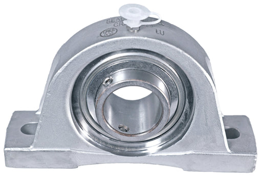 Sealmaster CRPS-SS16 Mounted Ball Bearings, Stainless Steel Bearing, Pillow Block Bearings, 1" Diameter, Stainless Steel Housing, Set Screw Locking, High Performance Seal (HPS), Wide Inner Race