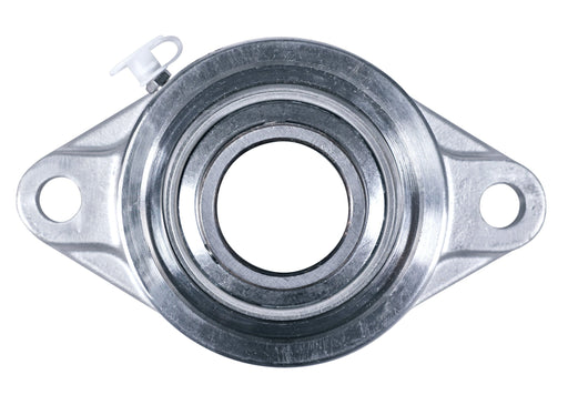 Sealmaster CRFTS-SS24 Mounted Ball Bearings, Stainless Steel Bearing, 2 Bolt Flange Bearings, 1-1/2" Diameter, Stainless Steel Housing, Set Screw Locking, High Performance Seal (HPS), Wide Inner Race