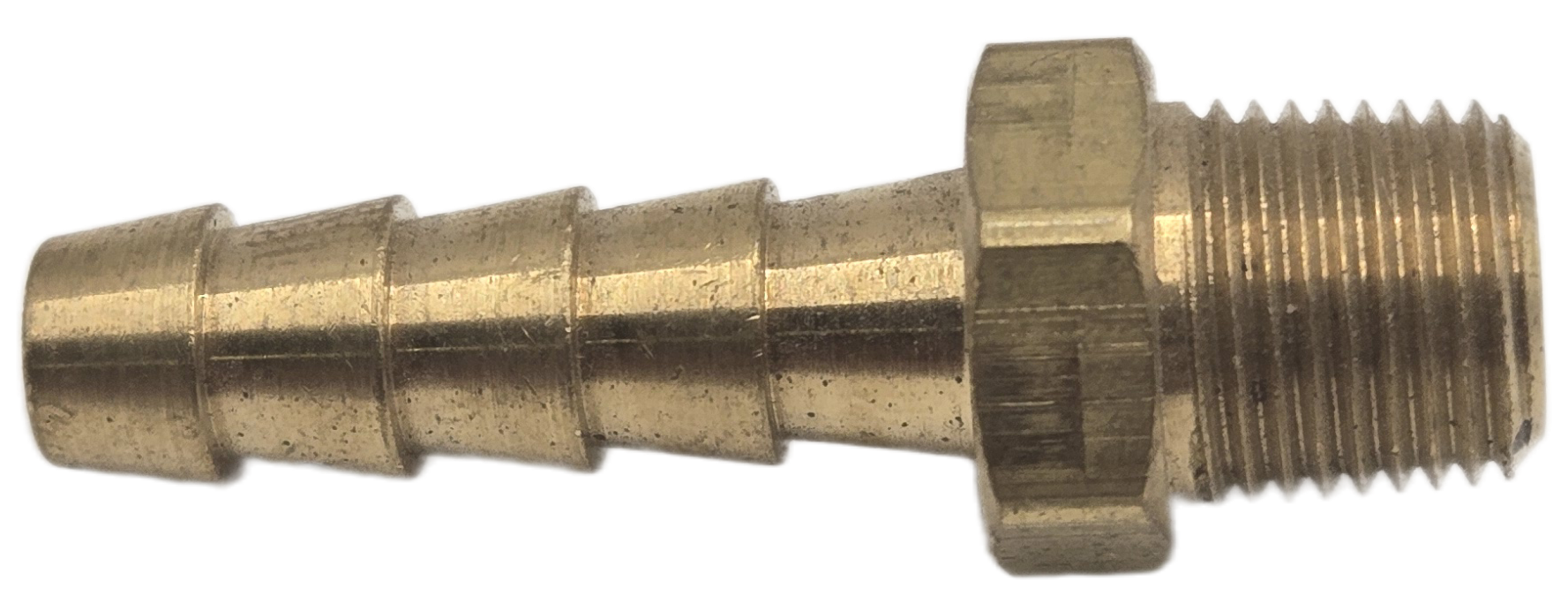 10504B-102 Barbed Fitting 1/4"Barbx1/8"MP