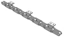 Roller Chain, ANSI Extended Pitch Attach, C2040 Pitch, Attachment Chain, 600 Stainless , 1" Pitch, 1 Strand, A-2, E4LP