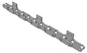 Roller Chain, ANSI Extended Pitch Attach, C2040 Pitch, Attachment Chain, 304 Stainless , 1" Pitch, 1 Strand, SA-2, E4LP